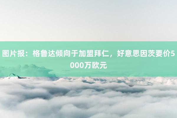 图片报：格鲁达倾向于加盟拜仁，好意思因茨要价5000万欧元